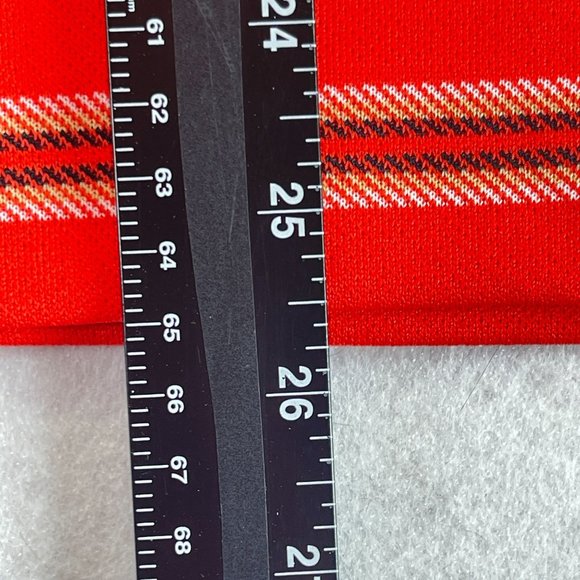 Vintage KAY WINDSOR Womens 14 Red Striped Top Keyhole Three-Quarter Sleeves - Picture 4 of 10